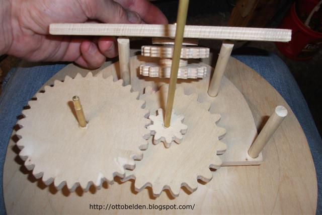 wooden clock movement design